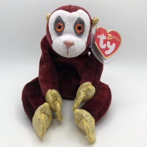 Ty Beanie Baby Retired "Monkey" Zodiac 2000